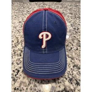 Philadelphia Phillies Strapback Two Toned Twins Enterprise Cap Hat Red